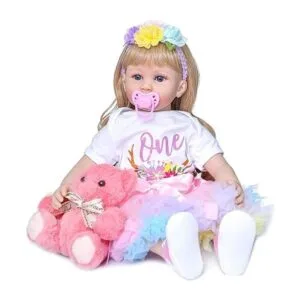 RXDOLL Muñeca de bebé recién nacida de princesa con_2