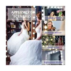 SICCOO Luces de tocador de maquillaje para espejo luces