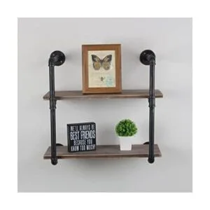 MBQQ Estantes de tubería industrial con madera estante