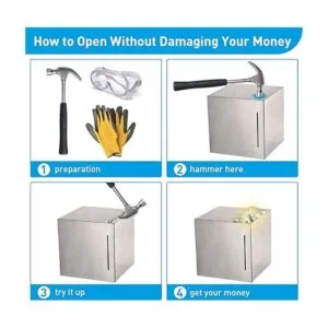 Hucha para adultos alcancía segura hecha de acero_5