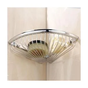 Shower Caddies Corner Shelf for Bathroom Brass Basket