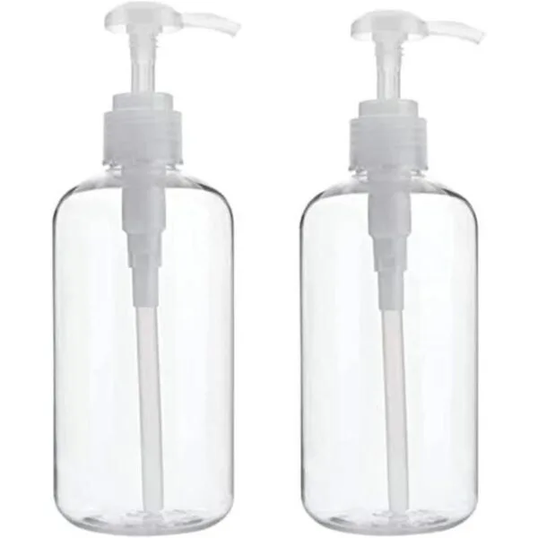 Dedoot Botella de bomba de 2 botellas de plástico vacías