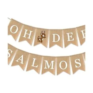 SWYOUN Arpillera Oh Deer Shes Almost Here Banner Mantel_2