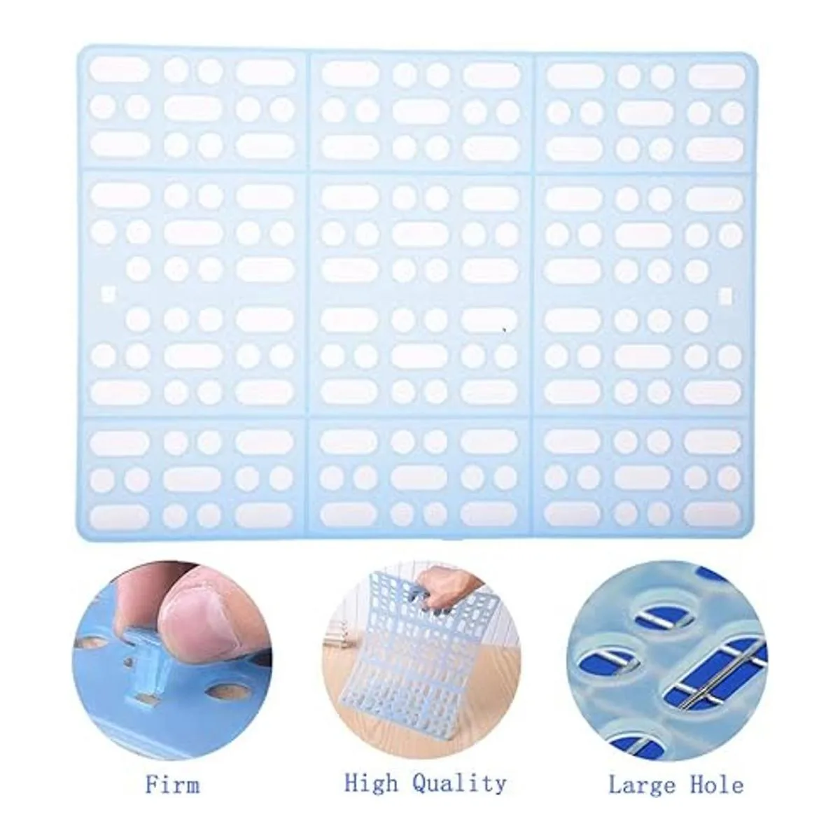 Hamiledyi Juego de 4 alfombrillas para jaula de conejo