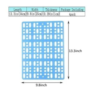 Hamiledyi Juego de 4 alfombrillas para jaula de conejo