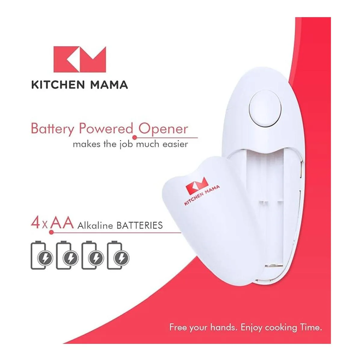 Kitchen Mama Abridor de latas eléctrico abre tus latas_6