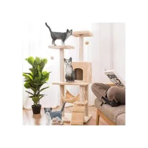 TOYMANY Juego de 8 figuras de gato grises y naranjas_3