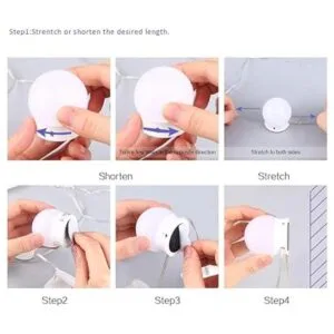 SICCOO Luces de tocador de maquillaje para espejo luces