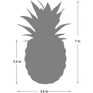 Decoración artificial de suculenta en maceta tipo piña.