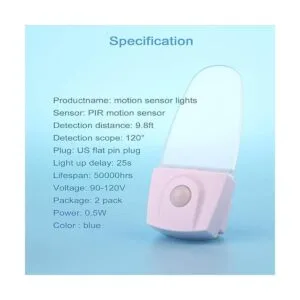 Paquete de 2 luces nocturnas con sensor de movimiento luz_4