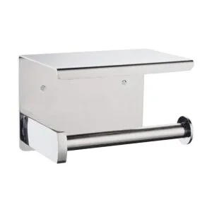 Soporte de papel higiénico con estante montado en la_1