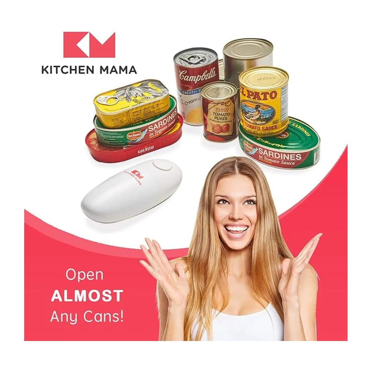 Kitchen Mama Abridor de latas eléctrico abre tus latas_4