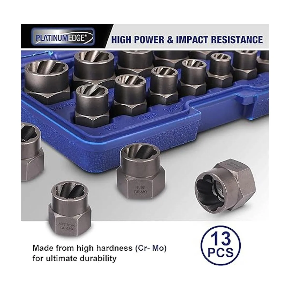 Juego de 13 piezas de extractor de pernos y tuercas de_2