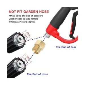 CHAVOR Pistola de lavado a presión mejorada con varilla de_5