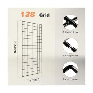Estante de rejilla para fotos de pared panel de rejilla_5