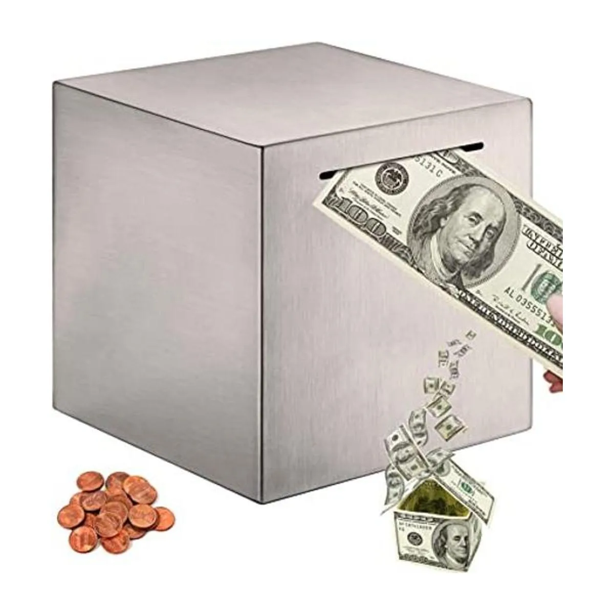 Hucha para adultos alcancía segura hecha de acero_1