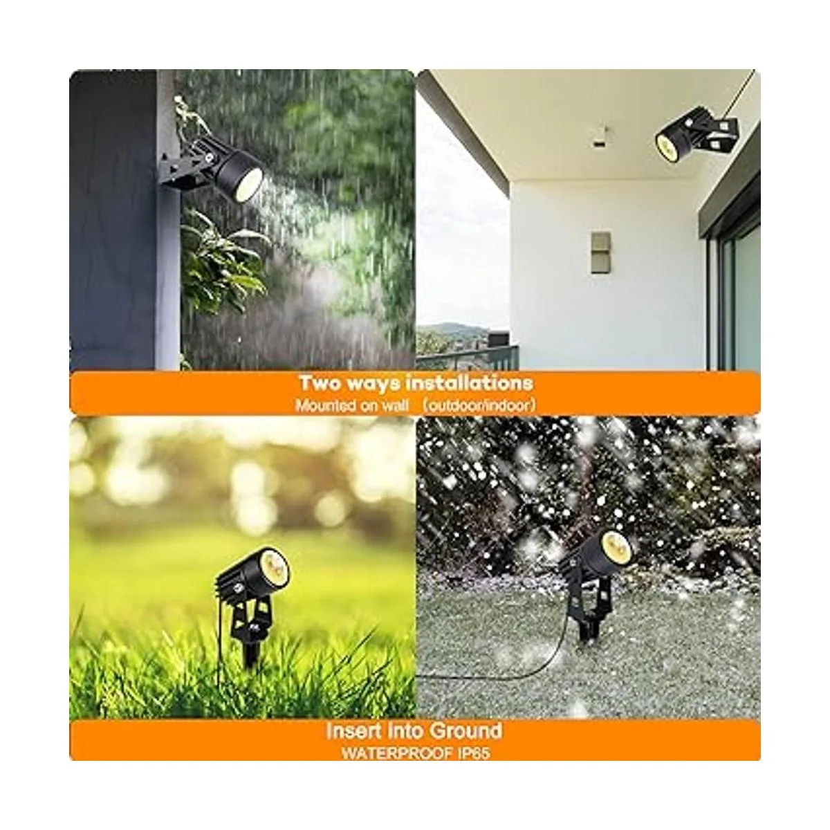 Foco LED blanco cálido de aluminio fundido alimentado por_5