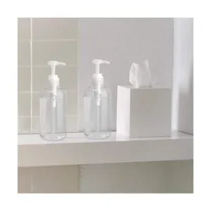 Dedoot Botella de bomba de 2 botellas de plástico vacías