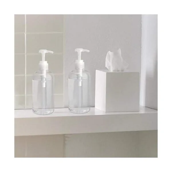 Dedoot Botella de bomba de 2 botellas de plástico vacías