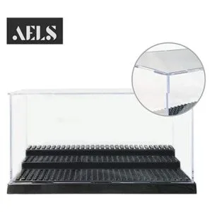 AELS Vitrina acrílica de 3 niveles vitrina a prueba de_3