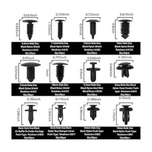 LivTee Juego de 240 sujetadores de remache de plástico_2