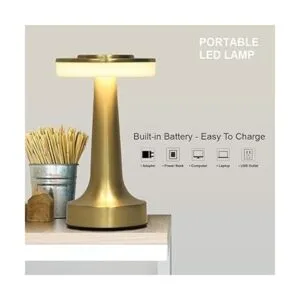 OBright Lámpara de mesa LED portátil con sensor táctil_2