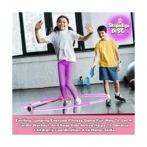 IPIDIPI TOYS Skip It Juguete de tobillo rosa intermitente_2