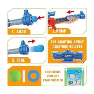 SpringFlower Juguete de juego de disparos para niños de 5_2