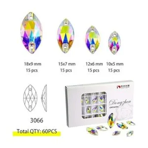 DONGZHOU Coser en diamantes de imitación AB piedra de_2