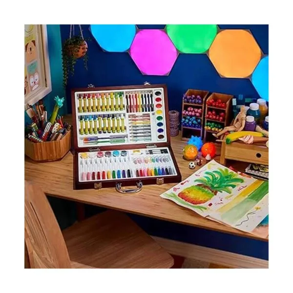 Crayola Juego de arte de madera más de 80 piezas artes y