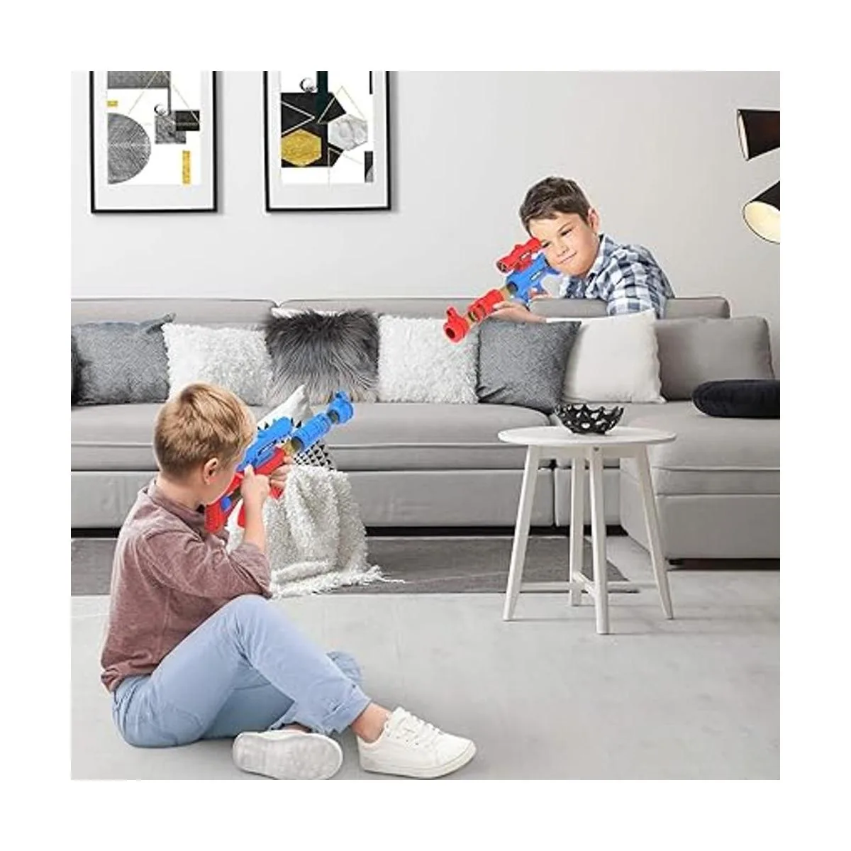 SpringFlower Juguete de juego de disparos para niños de 5_4