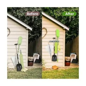 Soporte de escoba para montaje en pared y organizador de