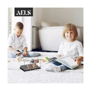 AELS Vitrina acrílica de 3 niveles vitrina a prueba de_6