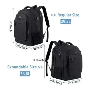 Mochila para la escuela mochila universitaria expandible_4
