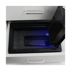 JUGREAT Caja fuerte con cajón de apertura superior con luz