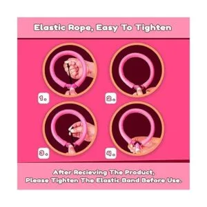 IPIDIPI TOYS Skip It Juguete de tobillo rosa intermitente_3