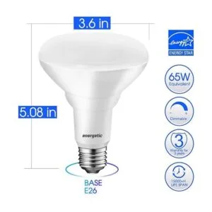 Energetic Bombillas LED de inundación BR30 equivalente a_2