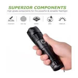 Linterna táctica recargable de 5000 lúmenes XHP50 LED_2
