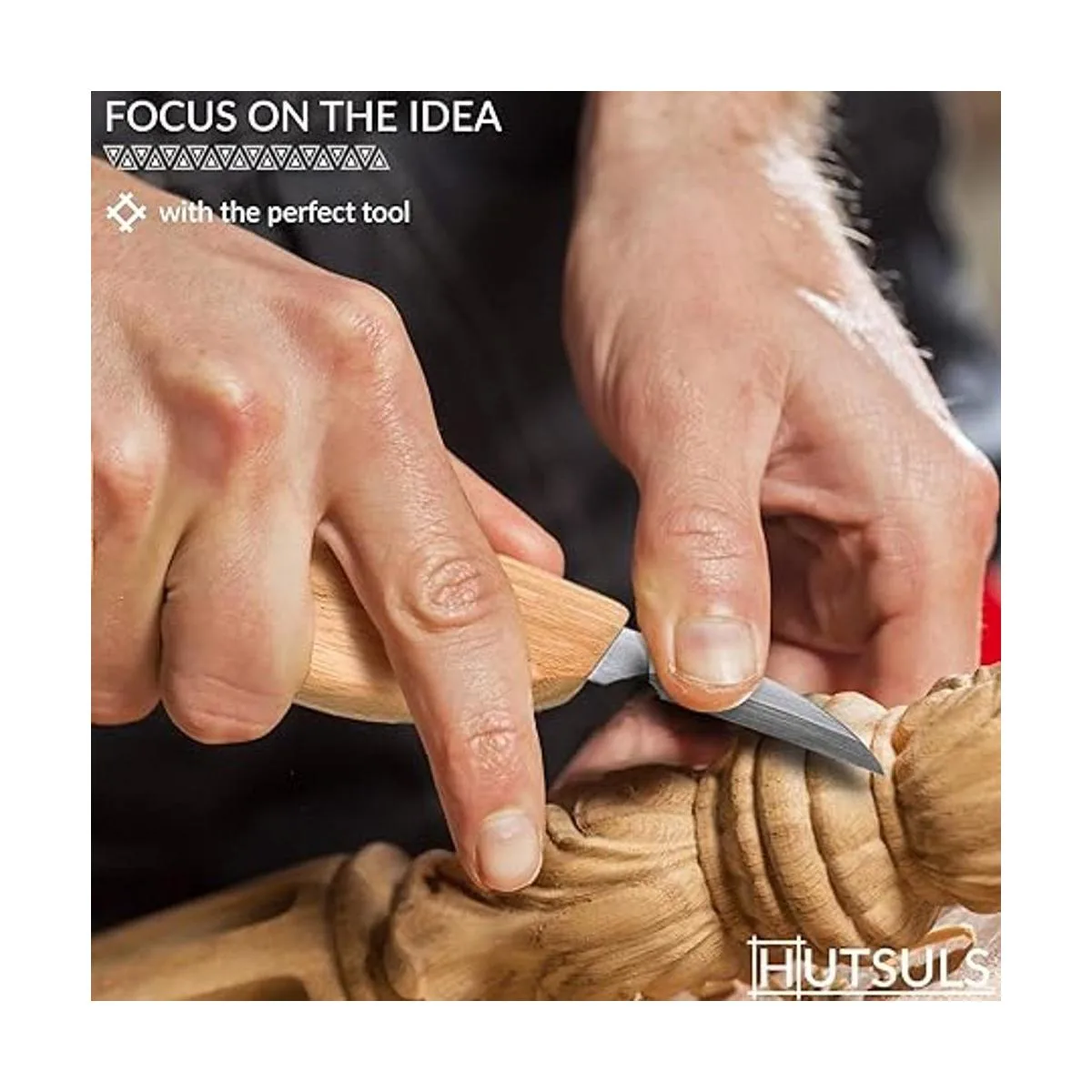 HUTSULS Cuchillo para tallar virutas de madera de 6.1_4