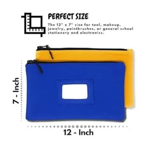 Bolsa de herramientas de lona con ventana de