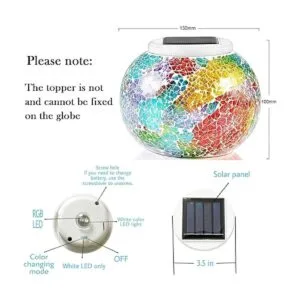 Lámpara de mesa de vidrio solar que cambia de color_2