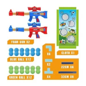 SpringFlower Juguete de juego de disparos para niños de 5_3