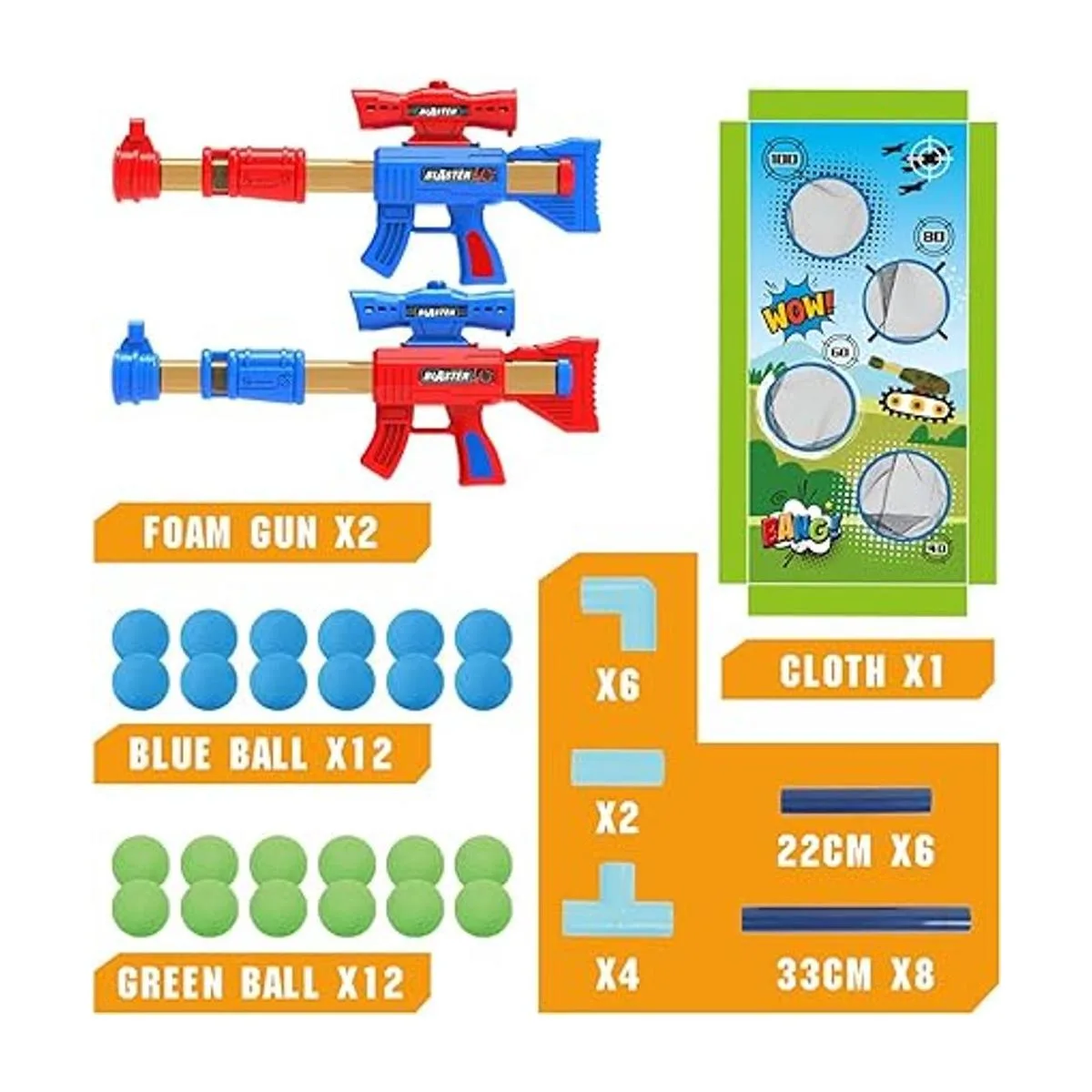 SpringFlower Juguete de juego de disparos para niños de 5_3