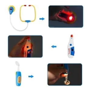 Meland Kit de médico de juguete para niños juego de