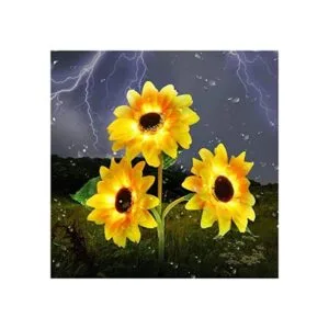 Luces solares de estaca de jardín para exteriores luz LED_1