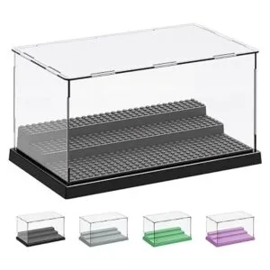 AELS Vitrina acrílica de 3 niveles vitrina a prueba de_5