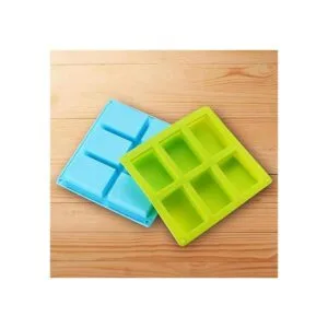 TDHDIKE Paquete de 3 moldes de jabón de silicona azul y_5