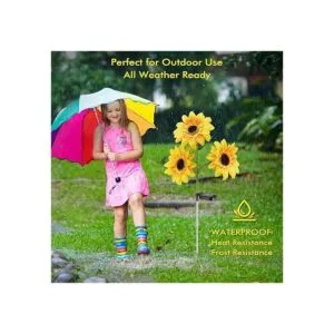 Luces solares de estaca de jardín para exteriores luz LED_2