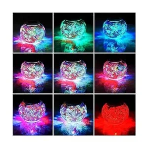 Lámpara de mesa de vidrio solar que cambia de color_4