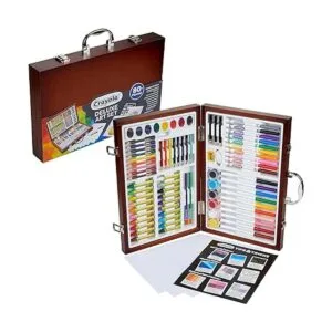 Crayola Juego de arte de madera más de 80 piezas artes y